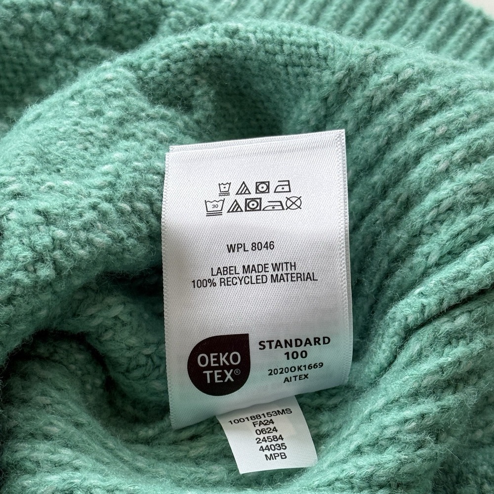 ON 34th Cropped Cable Knit Sweater Vest Spring Green Preppy Boxy Women's Small - Picture 9 of 9